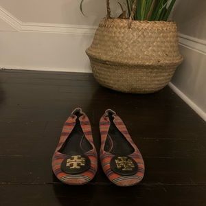Tory Burch Striped Flat